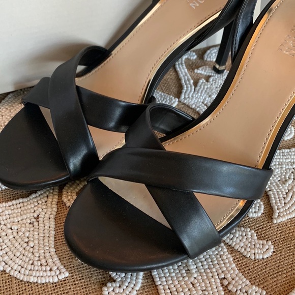 NEW Kenneth Cole Reaction Bobbi Slingback Heeled Sandals Black 9M - Picture 9 of 9